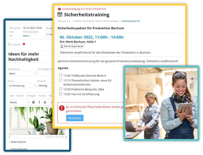 Zusammenarbeit und Kommunikation in KenCube Zusammenarbeit und Kommunikation in KenCube