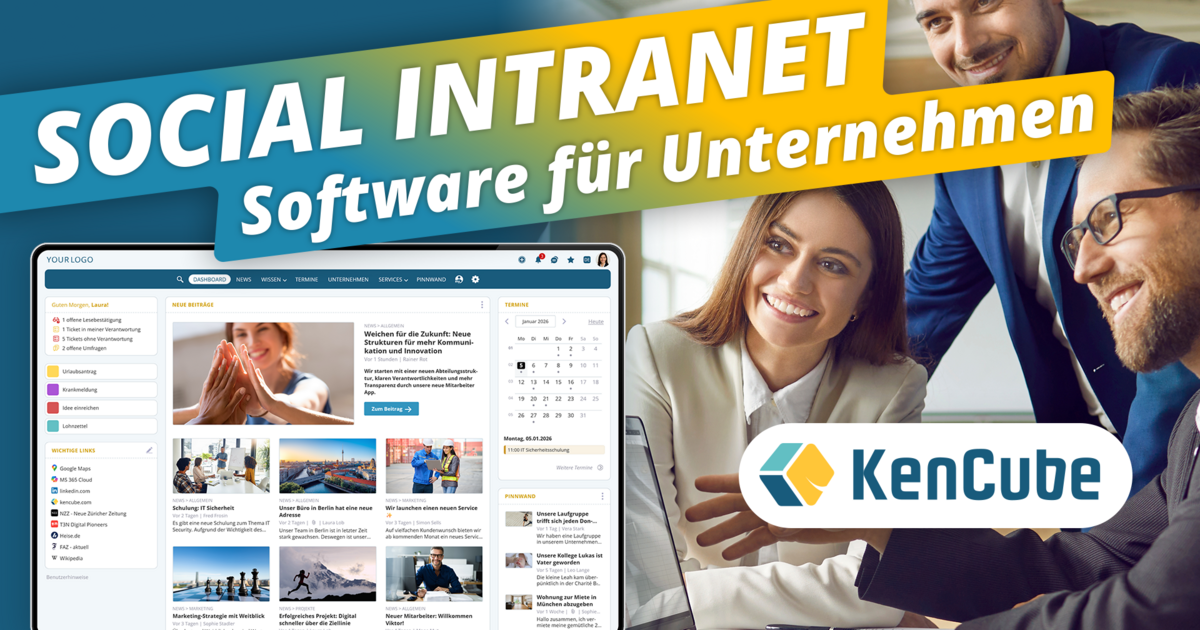 Social Intranet Software für KMU & Organisationen | KenCube