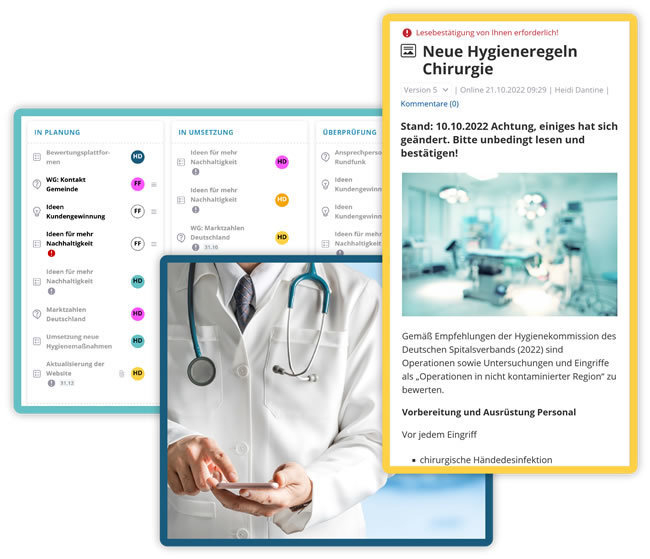 KenCube - Einsatz im Gesundheitswesen für Planung und Wissen