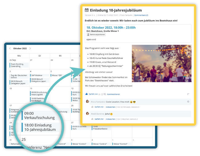 Terminorganisation in KenCube