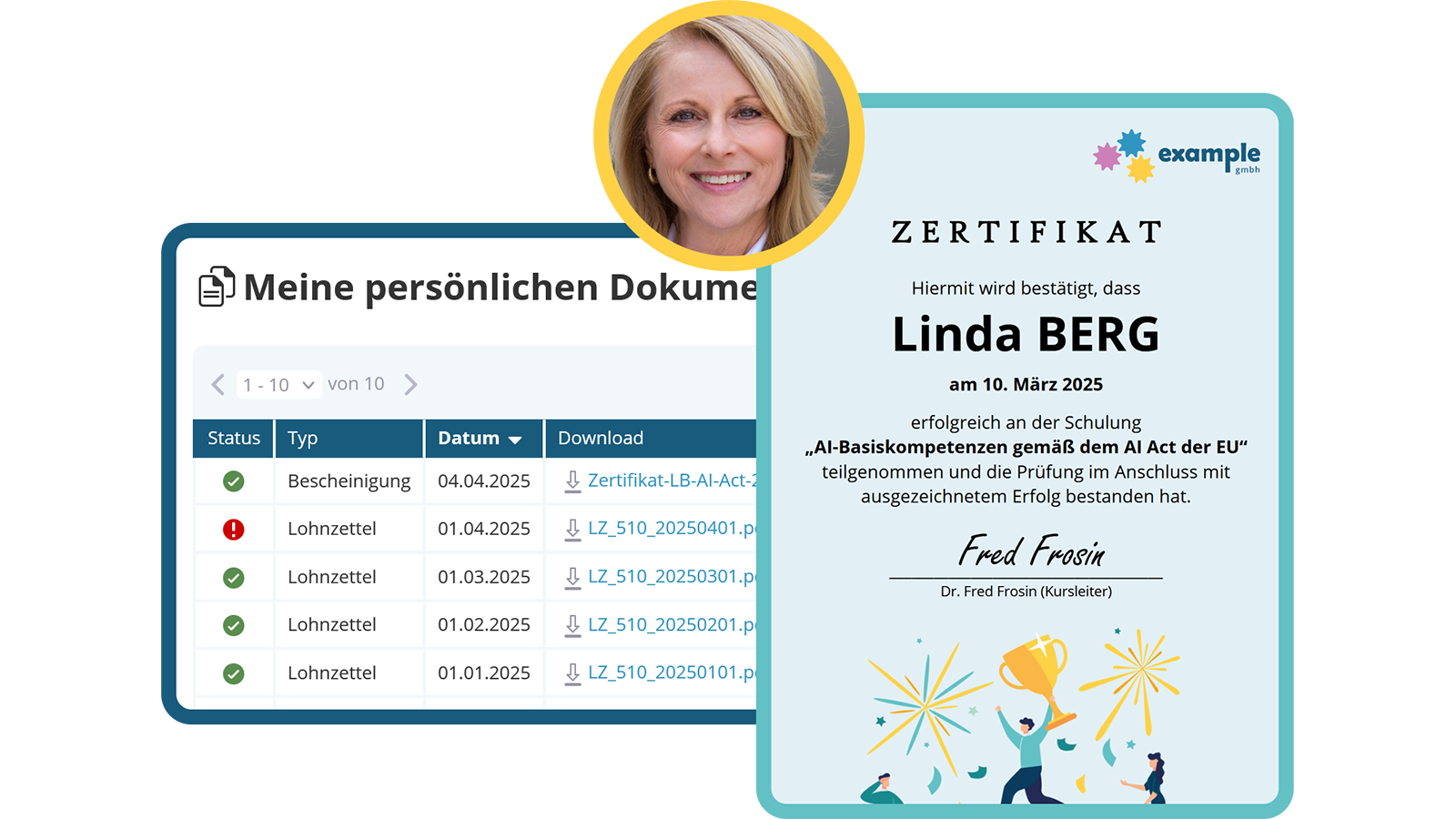 Persönliche Dokumente über das E-Postfach erhalten