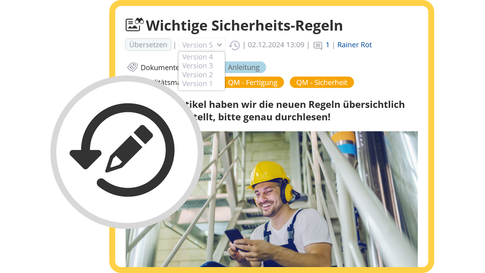 Sicheres Arbeiten mit automatischer Versionskontrolle