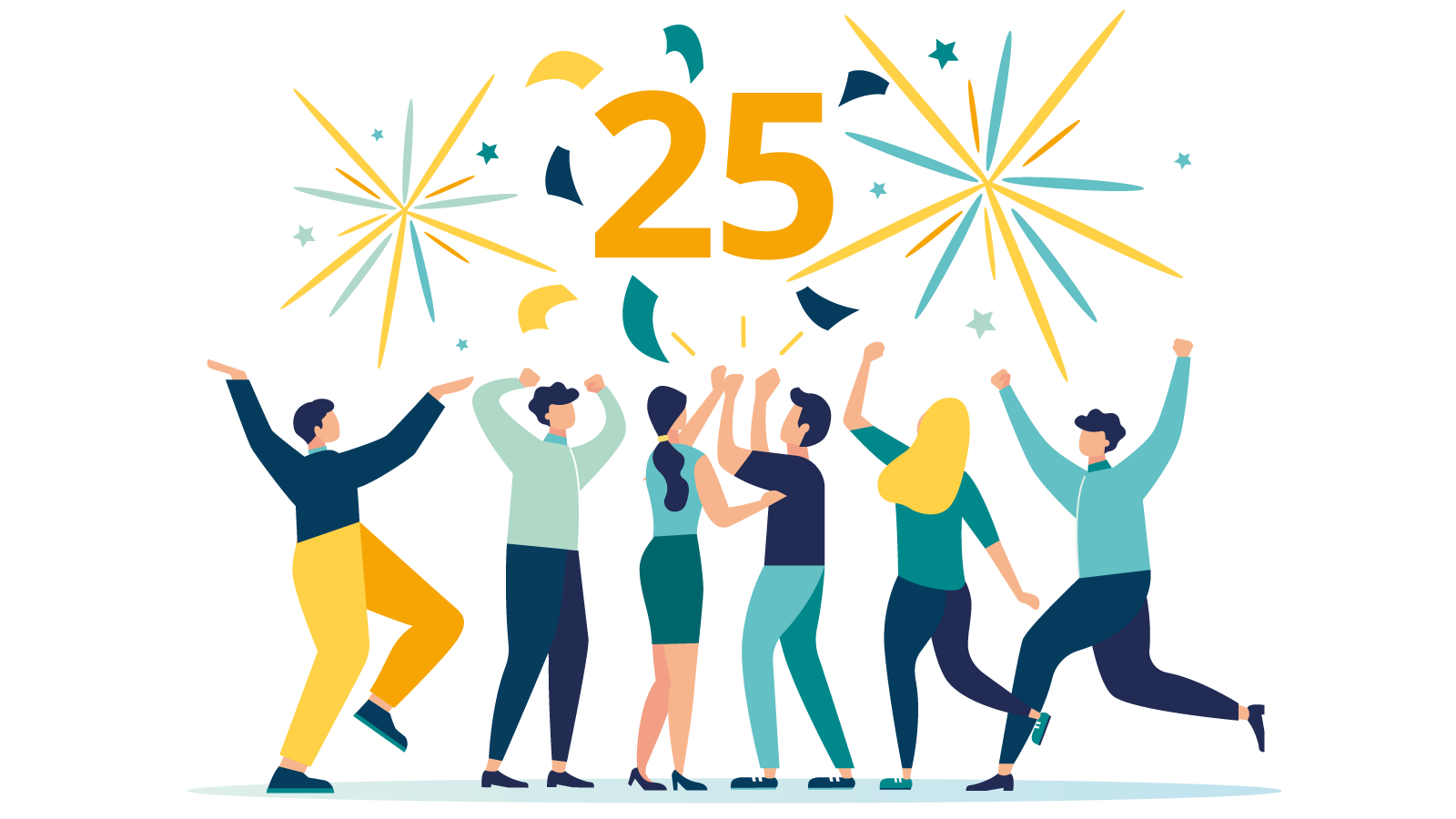 Grafik: Team feiert 25 Jahre KenCube