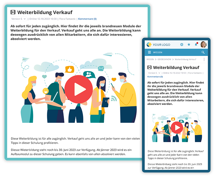 Training can easily be made available to employees
